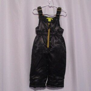 Catherine Malandrino Pants Toddler 18M Black Snow Bib Overalls Insulated